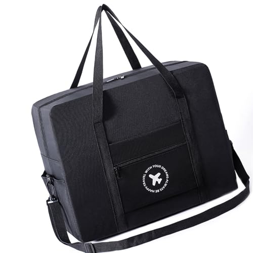 Reisetasche, faltbar, große Tragetasche mit Trolleyhülle, Airlines-Tasche für Damen, Herren, Fitnessstudio, Übernachtung von YAOGUI