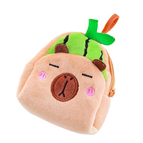 Schöne Münzbörse in Capybaras-Form, stabile und weiche Polyester-Materialien für Reisen, Einkaufen oder Schule, den täglichen Gebrauch, Wassermelonen-Capybara Schöne Münzbörse in Capybaras-Form, stabile und weiche Polyester-Materialien für Reisen, Einkaufen oder Schule, den täglichen Gebrauch, Wassermelonen-Capybara von YAOGUI
