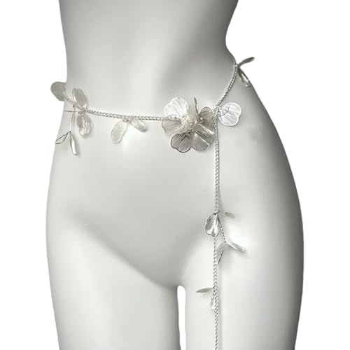 Stilvolle Stapelbare Perlen Verstellbare Taillenschmuck Legierung Körperkette Für Party Club Event Elegante Abend Outfit Verbesserung Verstellbarer Perlen Brustschmuck von YAOGUI
