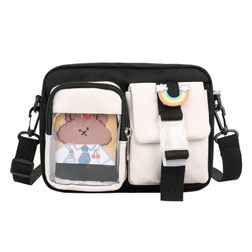Trendige Umhängetasche, kleine Canvas-Tasche, modische Umhängetasche mit geräumigem Stauraum, mehrere Taschen für Mädchen und Frauen, kleines Segeltuch mit mehreren Taschen, vielseitige Taschen von YAOGUI