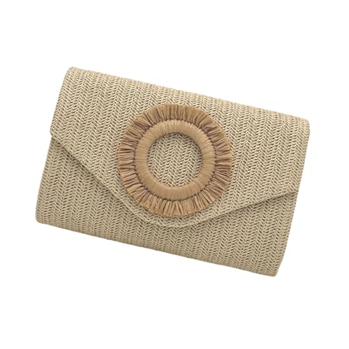 YAOGUI Abend Handtasche Summers Strand Schulter Crossbody Tasche Gewebt Umschlagbeutel Strohklauen Geldbörse Für Frauenstroh Schulterkreuzkörper von YAOGUI