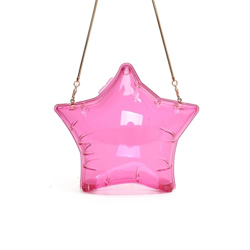 YAOGUI Einzigartige PVC Star Form Abend Geldbeutel Für Frauen Und Mädchen Einzigartige Crossbody Umhängetaschen Für Prom Hochzeit Prom Partys PVC Abend Clutch von YAOGUI