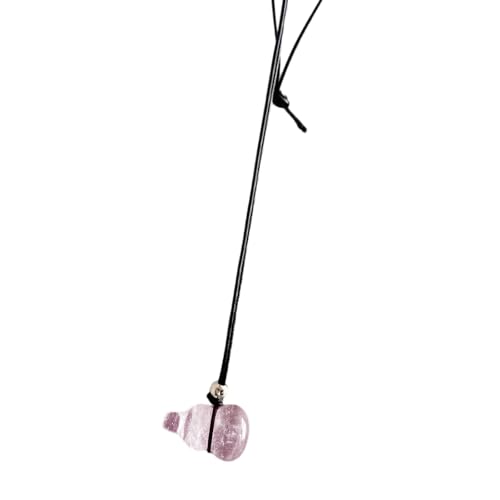YAOGUI Elegante Halskette mit Naturstein-Anhänger, verstellbare Länge, Halskette mit Naturstein-Kürbis-Akzent, für Partys von YAOGUI