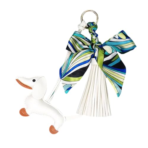 YAOGUI Eleganter Schal Quasten Dackel Dackel Keychain Accessoire Metall Und Ledertextur Geeignet Für Modische Frauen Anwesend von YAOGUI