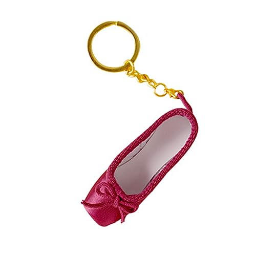 YAOGUI Fabric Ballets Schuhe Keychain Pointe Schuhe Keyrings Handgefertigte Pointe Charm Bag Penddant Geschenk Für Tanzliebhaber von YAOGUI