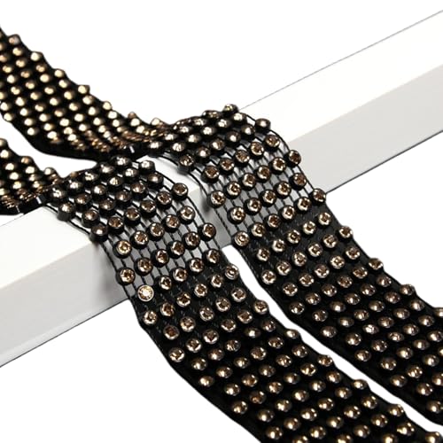 YAOGUI Frauen Funkelnde Strasssteine Halskrawattenschalbindel Schals Dünne Dünne Neckerchief Taillenkette Für Partyabendkrawis Formelle Veranstaltung von YAOGUI