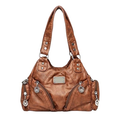 YAOGUI Frauen Mode Handtasche Pendeltasche Einfache Umhängetasche Top Retro Crossbod von YAOGUI