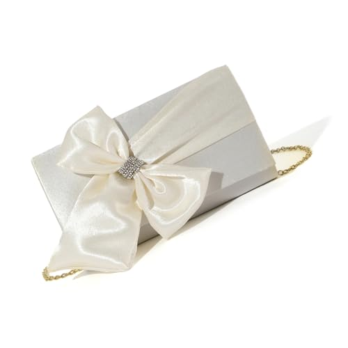 YAOGUI Frauen Satins Abendbeutel Elegante Clutches Geldbeutel Handtasche Crossbod von YAOGUI