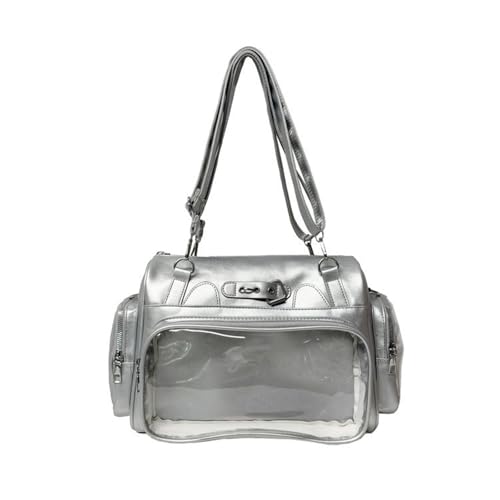 YAOGUI Gelegenheitsstudent Crossbody Bag Mit Verstellbarem Riemen Geräumige Fächerschule Rucksack PU Umhängetaschen Für Frauen Ein Verstellbares Riemen Täglich Gebrauchstasche von YAOGUI