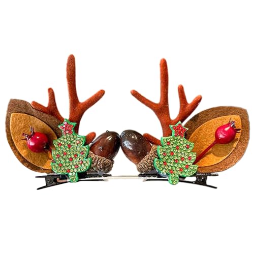 YAOGUI Haarspange mit Rentiergeweih, bequeme Kopfbedeckung für Weihnachtsfeiern und Familienessen YAOGUI Haarspange mit Rentiergeweih, bequeme Kopfbedeckung für Weihnachtsfeiern und Familienessen von YAOGUI