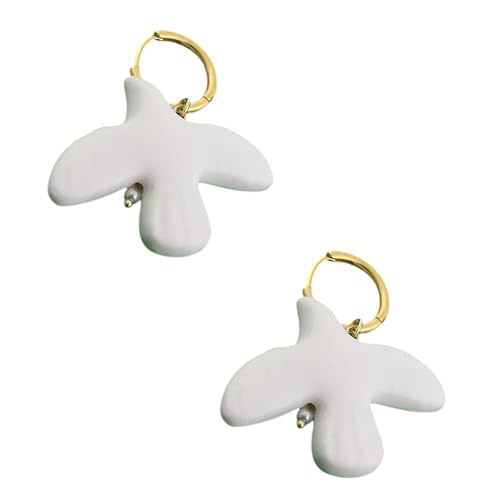 YAOGUI Halskette mit weißen Friedenstauben, einzigartiger Studentenschmuck, lange Pulloverkette für Frauen, die einzigartigen und bedeutungsvollen Schmuck suchen von YAOGUI