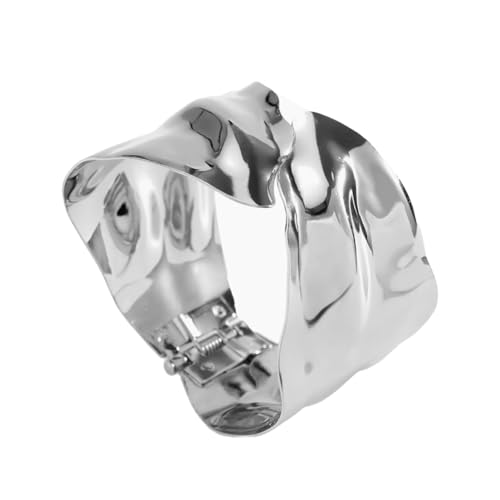 YAOGUI Hip Hop Unregelmäßige Armreifen Punk Breite Geometrische Armbänder Party Schmuck Metall Textur Für Frauen Und Männer Anwesend YAOGUI Hip Hop Unregelmäßige Armreifen Punk Breite Geometrische Armbänder Party Schmuck Metall Textur Für Frauen Und Männer Anwesend von YAOGUI