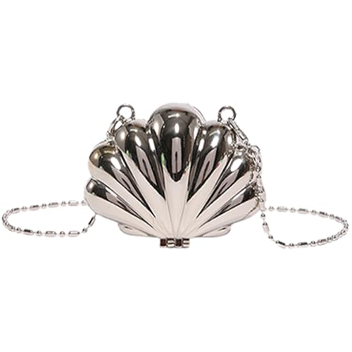 YAOGUI Kleine Lippenstift-Umhängetasche mit Statement-Kette, Acryl-Umhängetasche, elegante Reise-Geldbörse, stilvolles Damen-Accessoire, stilvolles Damen-Accessoire, silber, One Size YAOGUI Kleine Lippenstift-Umhängetasche mit Statement-Kette, Acryl-Umhängetasche, elegante Reise-Geldbörse, stilvolles Damen-Accessoire, stilvolles Damen-Accessoire, silber, One Size von YAOGUI