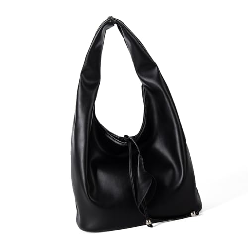 YAOGUI Leichte Achseltasche, Handtasche, lässige Schultertaschen, PU-Leder, Unterarm-Geldbörse mit großer Kapazität, für stilvolle Frauen, lässig, Alltag, Arbeit, Handtaschen, Schwarz , One Size YAOGUI Leichte Achseltasche, Handtasche, lässige Schultertaschen, PU-Leder, Unterarm-Geldbörse mit großer Kapazität, für stilvolle Frauen, lässig, Alltag, Arbeit, Handtaschen, Schwarz , One Size von YAOGUI