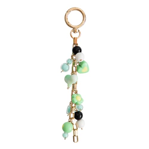 YAOGUI Leichter Perlenschlüsselhäfenharz Perlen Perlen Anhänger Keyring Frauen Tasche Charm Stylish Handy Accessoires Für Den Täglichen Gebrauch von YAOGUI