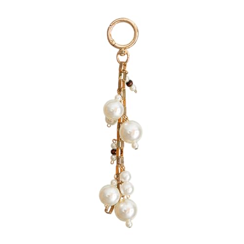 YAOGUI Leichter Perlenschlüsselhäfenharz Perlen Perlen Anhänger Keyring Frauen Tasche Charm Stylish Handy Accessoires Für Den Täglichen Gebrauch von YAOGUI