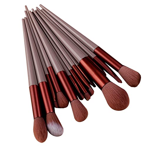 YAOGUI Make-up-Pinsel, 13-teiliges Make-up-Pinsel-Set, Puder, Lidschatten, Verblenden, Eyeliner, Wimpern, Augenbrauen, Make-up, Schönheit, Kosmetikpinsel von YAOGUI