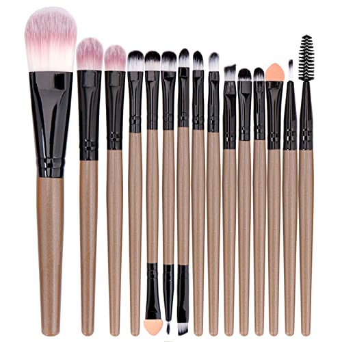 YAOGUI Make-up-Pinsel, 15-teiliges Make-up-Pinsel-Set, Mischpinsel, Gesichtspuder, Rouge, Concealer, Lidschatten, Lippenstift, Make-up-Pinsel-Set von YAOGUI