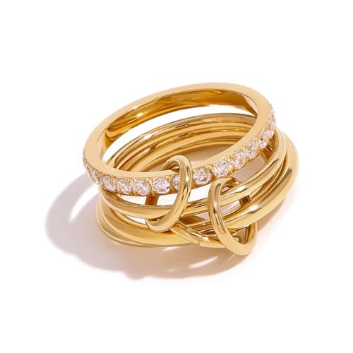YAOGUI Mehrzweck-Ringe aus Legierung mit elegantem Look, der verschiedene Outfits für verschiedene Veranstaltungen und Veranstaltungen ergänzt, Unisex, Modeschmuck, Einheitsgröße, Wie beschrieben, Wie von YAOGUI