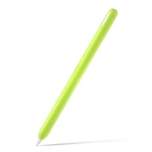 YAOGUI Rundum-Etui für Bleistift 2. Protektoren, sichere Passform, rutschfester Griff, lange Haltbarkeit, Schweißresistenz, leichtes Federmäppchen, Leuchtendes Grün von YAOGUI