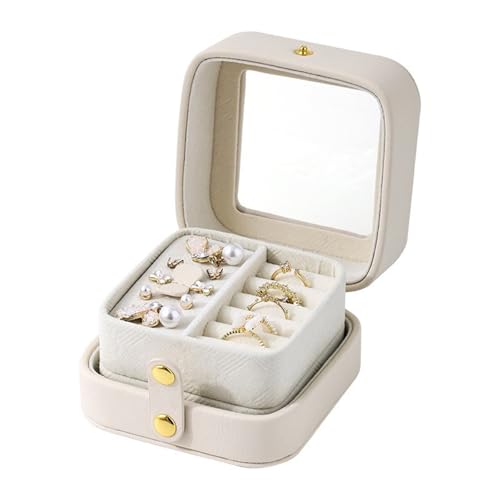 YAOGUI Schmuckstaierbox Mit Fächern Multifunktionaler Organizer Für Ohrringe Armbänder Halsketten Elegante Schmuckhalter Wasserdichter Speicher von YAOGUI