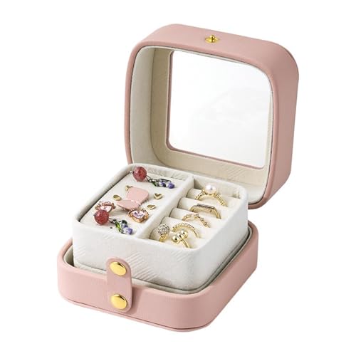 YAOGUI Schmuckstaierbox Mit Fächern Multifunktionaler Organizer Für Ohrringe Armbänder Halsketten Elegante Schmuckhalter Wasserdichter Speicher von YAOGUI