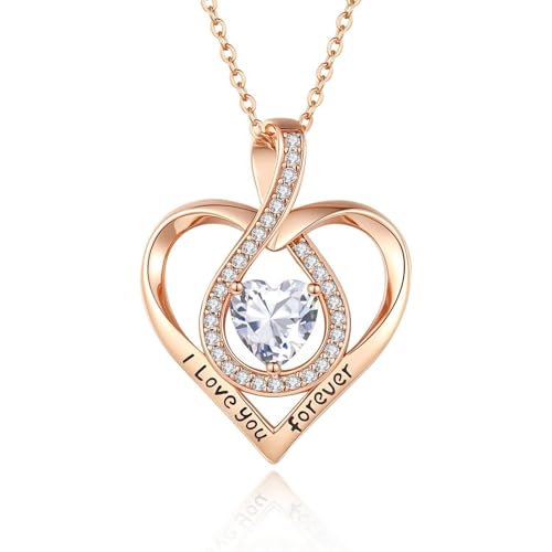 YAOGUI Trendige Herzkette Mit Geburtsstein Zirkon Anhänger Verstellbarer Länge Heckchain Einzigartige Geschenk Trendy Frauenschmuck YAOGUI Trendige Herzkette Mit Geburtsstein Zirkon Anhänger Verstellbarer Länge Heckchain Einzigartige Geschenk Trendy Frauenschmuck von YAOGUI