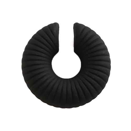 YAOGUI Trendige Ohrklemme, bunte Streifen-Ohrringe, runde offene Manschette, stilvoller Knorpelohrring für Damen und Herren, 1.2inches, CCB von YAOGUI
