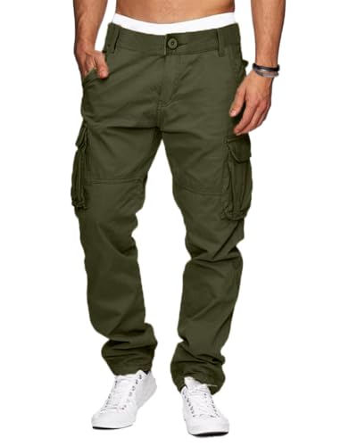 YAOHUOLE Cargo Hose Herren Cargohose Arbeitshose Herren Freizeithose Herren Armeegrün 2XL YAOHUOLE Cargo Hose Herren Cargohose Arbeitshose Herren Freizeithose Herren Armeegrün 2XL von YAOHUOLE