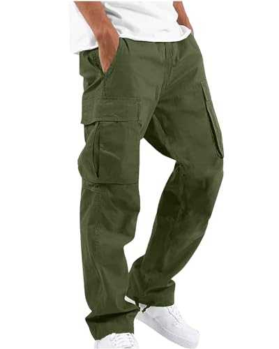 YAOHUOLE Leicht Atmungsaktive Rangerhose Herren Hosen Lang Leinen Freizeithose Herren Armeegrün L YAOHUOLE Leicht Atmungsaktive Rangerhose Herren Hosen Lang Leinen Freizeithose Herren Armeegrün L von YAOHUOLE