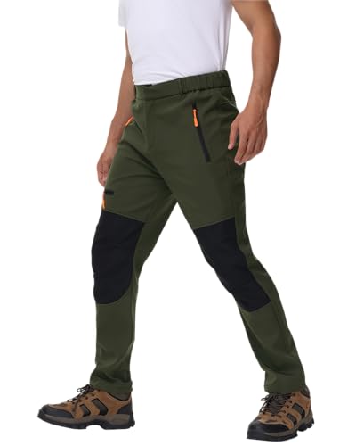 YAOHUOLE Wanderhose Wasserdicht Herren Outdoorhose Für Herren Softshellhose Hose Herren Armee Grün 3XL YAOHUOLE Wanderhose Wasserdicht Herren Outdoorhose Für Herren Softshellhose Hose Herren Armee Grün 3XL von YAOHUOLE