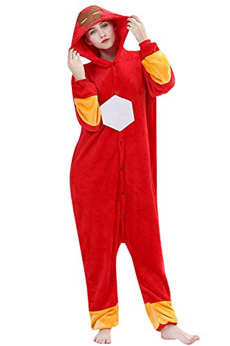 YAOMEI Erwachsene Jumpsuits, 2020 Kostüm Tier Kostüm-Anzug Onesie Nachthemd Schlafanzug Kapuzenpullover Nachtwäsche Cosplay Karton 3D Kigurumi Fastnachtskostuem Halloween (Ironman, XL) von YAOMEI