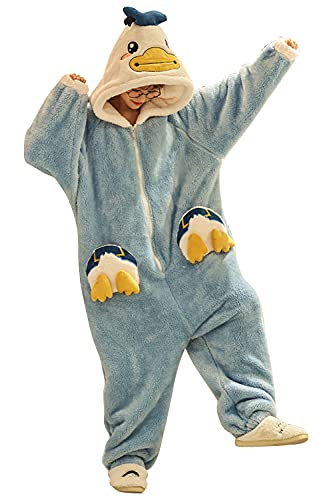 YAOMEI Erwachsene Unisex Jumpsuits, Kostüm Tier Kostüm-Anzug Onesie Nachthemd Schlafanzug Kapuzenpullover Nachtwäsche Cosplay Karton 3D Kigurumi Fastnachtskostuem Party Halloween von YAOMEI