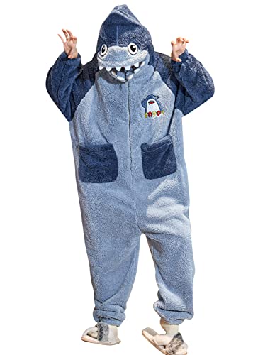 YAOMEI Erwachsene Unisex Jumpsuits, Kostüm Tier Kostüm-Anzug Onesie Nachthemd Schlafanzug Kapuzenpullover Nachtwäsche Cosplay Karton 3D Kigurumi Fastnachtskostuem Party Halloween von YAOMEI