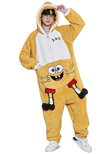 YAOMEI Erwachsene Unisex Jumpsuits, Kostüm Tier Kostüm-Anzug Onesie Nachthemd Schlafanzug Kapuzenpullover Nachtwäsche Cosplay Karton 3D Kigurumi Fastnachtskostuem Party Halloween von YAOMEI