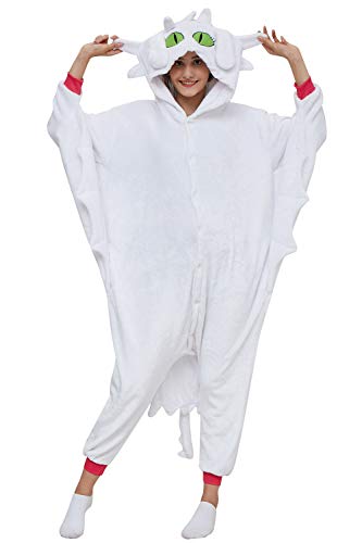 YAOMEI Kinder Unisex Jumpsuits, 2023 Kostüm Tier Onesie Nachthemd Schlafanzug Kapuzenpullover Nachtwäsche Cosplay Kigurum Fastnachtskostuem Weihnachten Halloween von YAOMEI