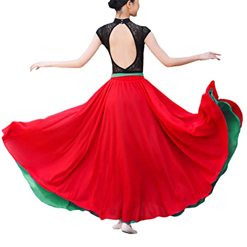 Damen Bauchtanz Rock Reversibel Chiffon Maxirock Tanzrock Großer Swing Langer Rock Moderner Tanz Gesellschaftstanz Rock Flamenco Tango Jazz Kostüm Tanzübungs Wettkampf Performance Tanz Rock L L Damen Bauchtanz Rock Reversibel Chiffon Maxirock Tanzrock Großer Swing Langer Rock Moderner Tanz Gesellschaftstanz Rock Flamenco Tango Jazz Kostüm Tanzübungs Wettkampf Performance Tanz Rock L L von YAOTT