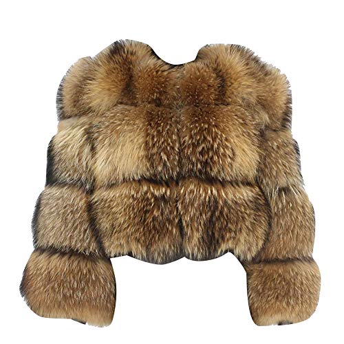 YAOTT Damen Winter Warm Bequemer Mantel Luxusjacke Kunstpelz Dicker Mantel Parka Jacke Verdicken Pelzmantel Flaumig Warme Outwear Elegant 1 XS von YAOTT