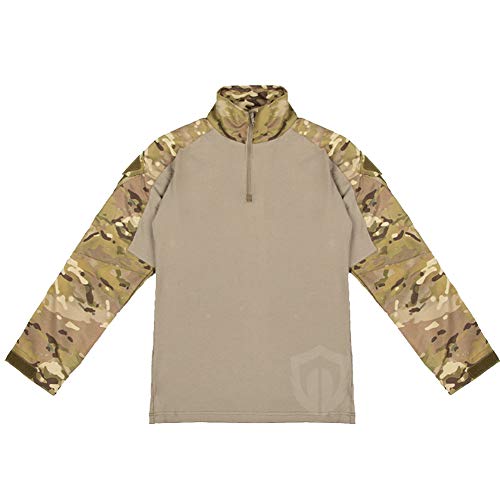 YAOTT Herren Taktisches BDU Combat Uniform Hemd und Hose Anzug ür Armee Militär Paintball Jagd Airsoft Wald Shooting, Tarnung Sportanzug Kniepolster Sportanzug Military CP Camo S von YAOTT