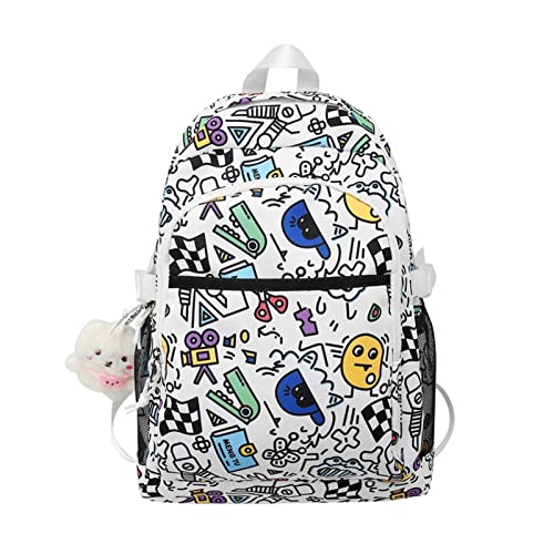 Freizeit-Rucksack für Damen, Teenager, lässiger Tagesrucksack, Graffiti-Rucksack, Studenten, Schulrucksack, Mädchen, Laptop-Rucksack Freizeit-Rucksack für Damen, Teenager, lässiger Tagesrucksack, Graffiti-Rucksack, Studenten, Schulrucksack, Mädchen, Laptop-Rucksack von YAPAILANG
