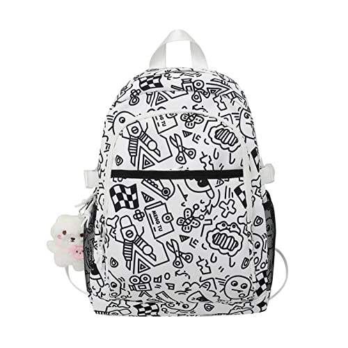 Freizeit-Rucksack für Damen, Teenager, lässiger Tagesrucksack, Graffiti-Rucksack, Studenten, Schulrucksack, Mädchen, Laptop-Rucksack Freizeit-Rucksack für Damen, Teenager, lässiger Tagesrucksack, Graffiti-Rucksack, Studenten, Schulrucksack, Mädchen, Laptop-Rucksack von YAPAILANG