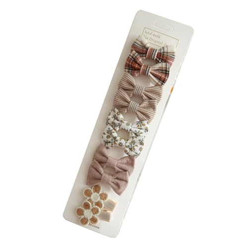 Modische Kinder-Haarspangen mit Schmetterlingsschleifen, trendiges kariertes Blumenmuster, Haarnadeln, Kopfschmuck von YAPAILANG
