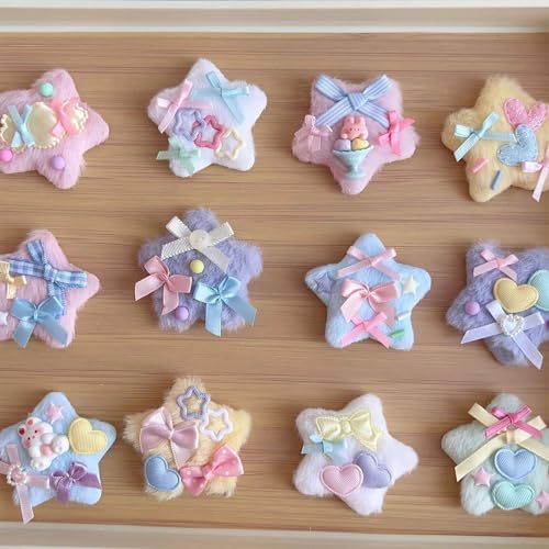 Schöne Haarspangen mit Sternenmuster, Pferdeschwanz-Halter, Clip, modisches Haar-Accessoire für Partys, Verabredungen und alltägliche Outfits von YAPAILANG