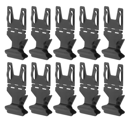 YAPKOLV 10 Stück Metall Drehbare Preisschilder Halter Merchandise Schild Clip Display Clip Halter Stand (schwarz) von YAPKOLV