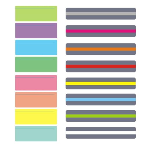 YAPKOLV 16 Stück Geführte Lesestreifen – Perfekte Unterstützung für besseres Lesen und Lernen, Lesehilfe für Kinder (8 Farben) von YAPKOLV