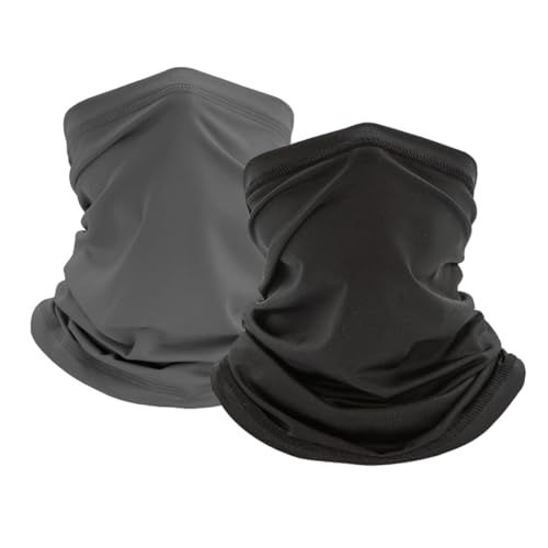 YAPKOLV 2 Stück Multifunktionstuch Schlauchschal Winddicht Elastisch Sonnenschutz Loop Schal Neckwarmer Herren Halstuch von YAPKOLV