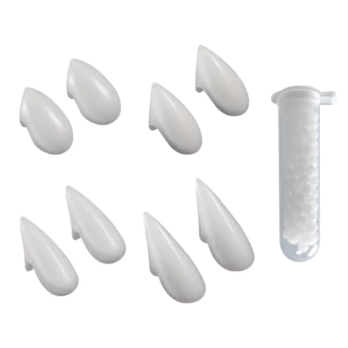 YAPKOLV 4 Paar Vampir-Zahn-Kostüme, 4 Größen Hundszähne-Prothese mit Zahncreme, für Partys, Karneval, Halloween-Geschenke von YAPKOLV