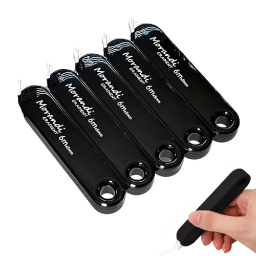 YAPKOLV 5 Stück Korrekturroller Set, Korrekturmaus, Korrekturband, korrekturstift, Kleberoller Maus Roller, Schulsachen(6m x 5mm) von YAPKOLV