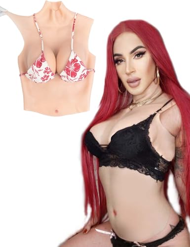 YAPOKCDS Silikon Brustplatte Fake Brüste Brust Formen Hohe Kragen Stil C-H Cup für Transgender Crossdresser Cosplay YAPOKCDS Silikon Brustplatte Fake Brüste Brust Formen Hohe Kragen Stil C-H Cup für Transgender Crossdresser Cosplay von YAPOKCDS