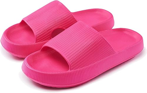 Badeschuhe Damen Herren Cozislides Original Slippers Leopard Wolken Slipper Cloudyzz Schlappen Super Weiche Airfloppy Hausschuhe rutschfeste Pantoletten Badelatschen Offener Zehentranner Sommer von YAQUEKOU